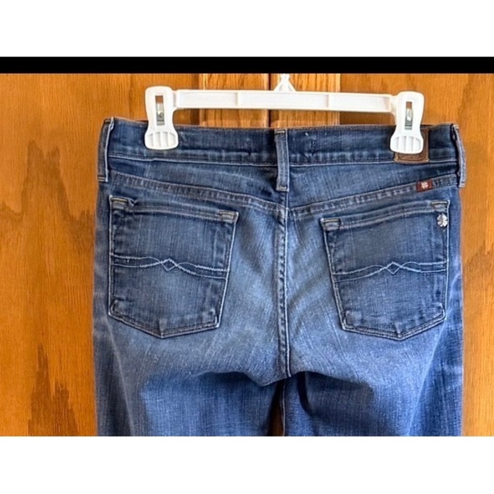 Lucky Brand 6/28 Zoe Bootcut Y2K Made In USA Jeans Blue Mid Rise 33" inseam - Picture 7 of 9